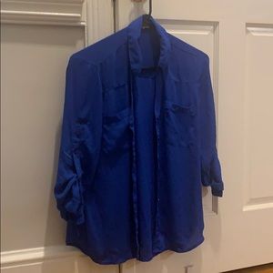 Blue blouse (express)